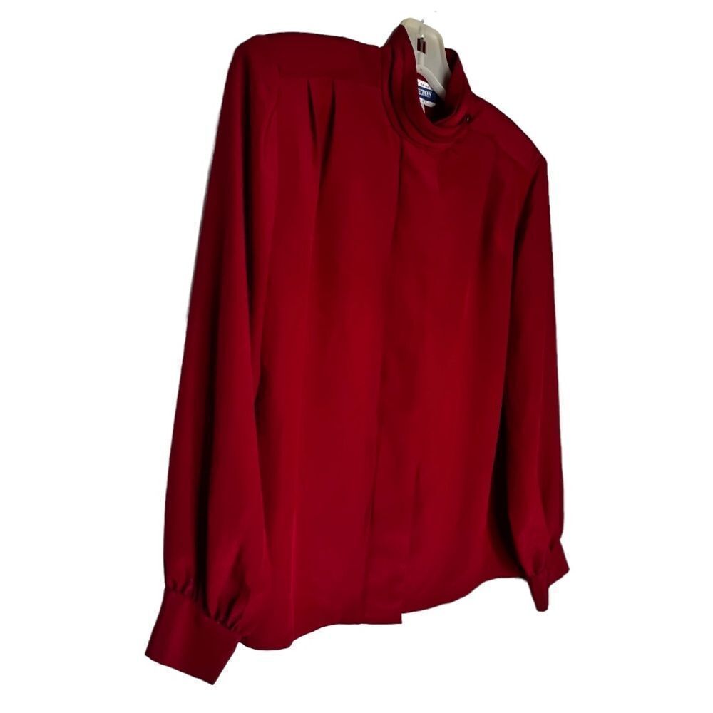 Vintage Pendleton Red Petite Blouse - Picture 5 of 6
